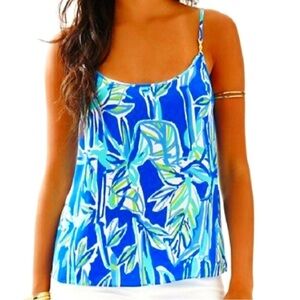 Lilly Pulitzer Silk Bamboo Skye Camisole Tank Top Womens XS